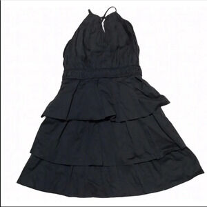 Rubber Ducky Productions Halter Layered Ruffle Dress Size Medium